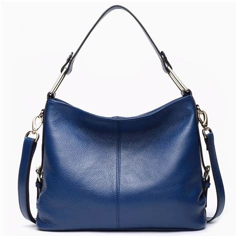 navy blue bags leather|navy blue leather shoulder bag.